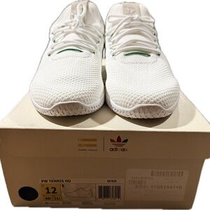 Adidas x Pharrell Williams PW Tennis HU Green White Size 12 Mens BA7828